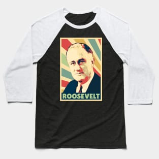 Franklin D. Roosevelt Vintage Colors Baseball T-Shirt